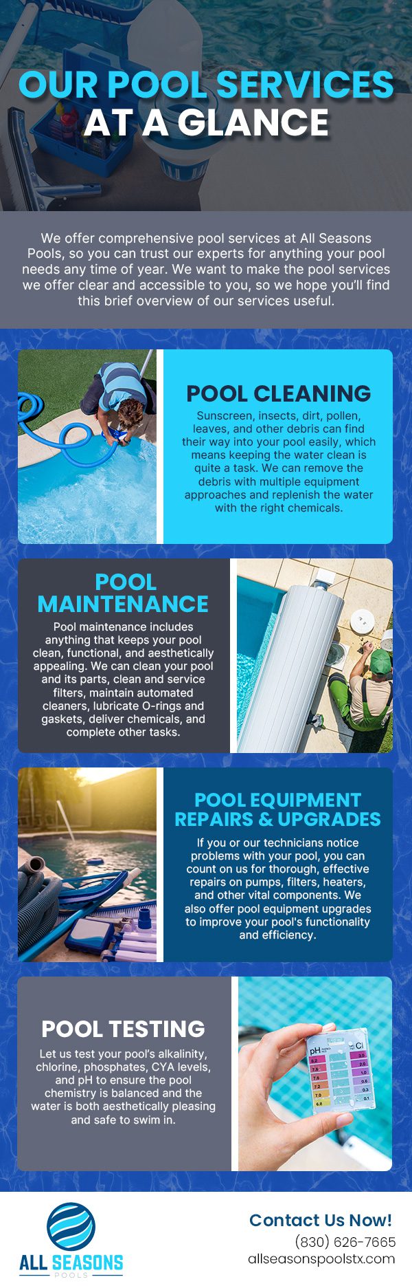 Our Pool Services at a Glance [infographic]